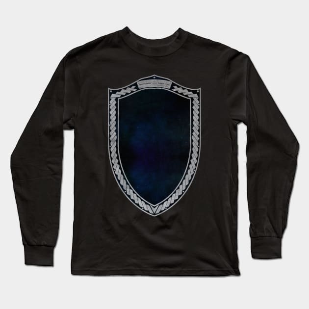 Spaaaace Shield Moonsilver Long Sleeve T-Shirt by Swabcraft